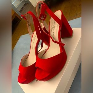 Chinese Laundry Red Platform Heels